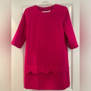 Kate spade pink dress with scalloped bottom Size 0